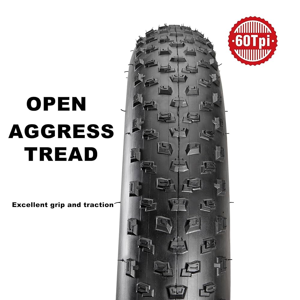 ファットバイク用タイヤ 26×4.0 (2本！) Amazon | 26×4.0 ファットタイヤ ファットバイクタイヤ ワイヤー